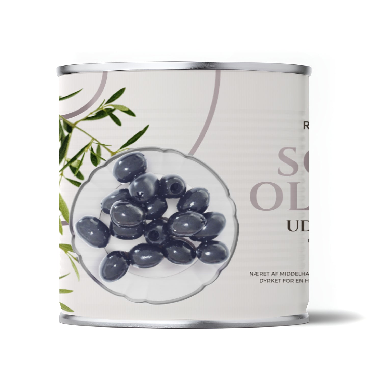 Sort Oliven uden sten